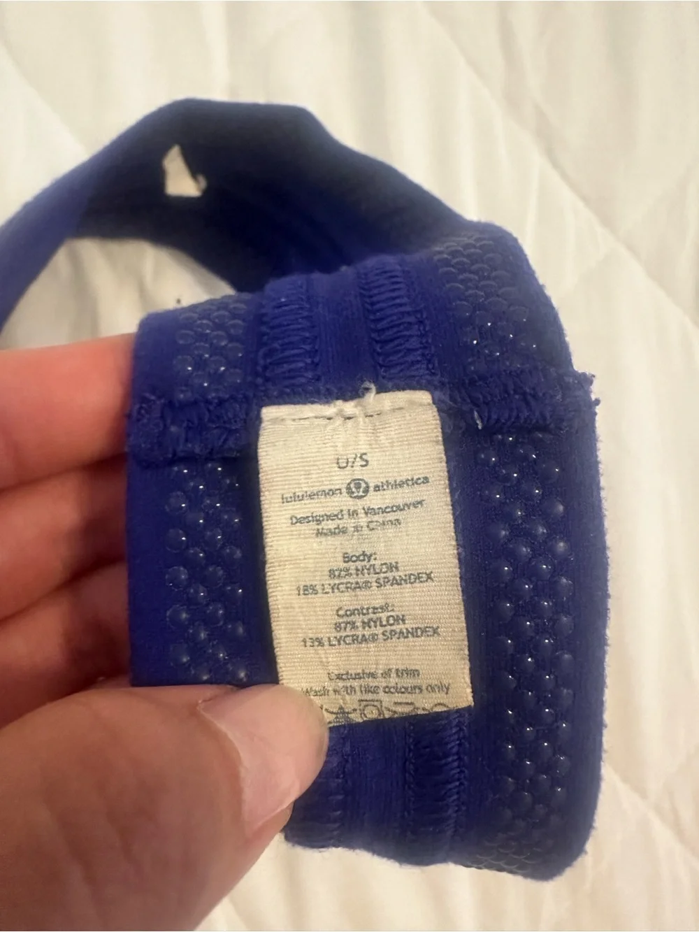 lululemon athletica Dark Purple Headband with Pink Accent